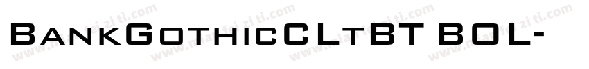 BankGothicCLtBT BOL字体转换
